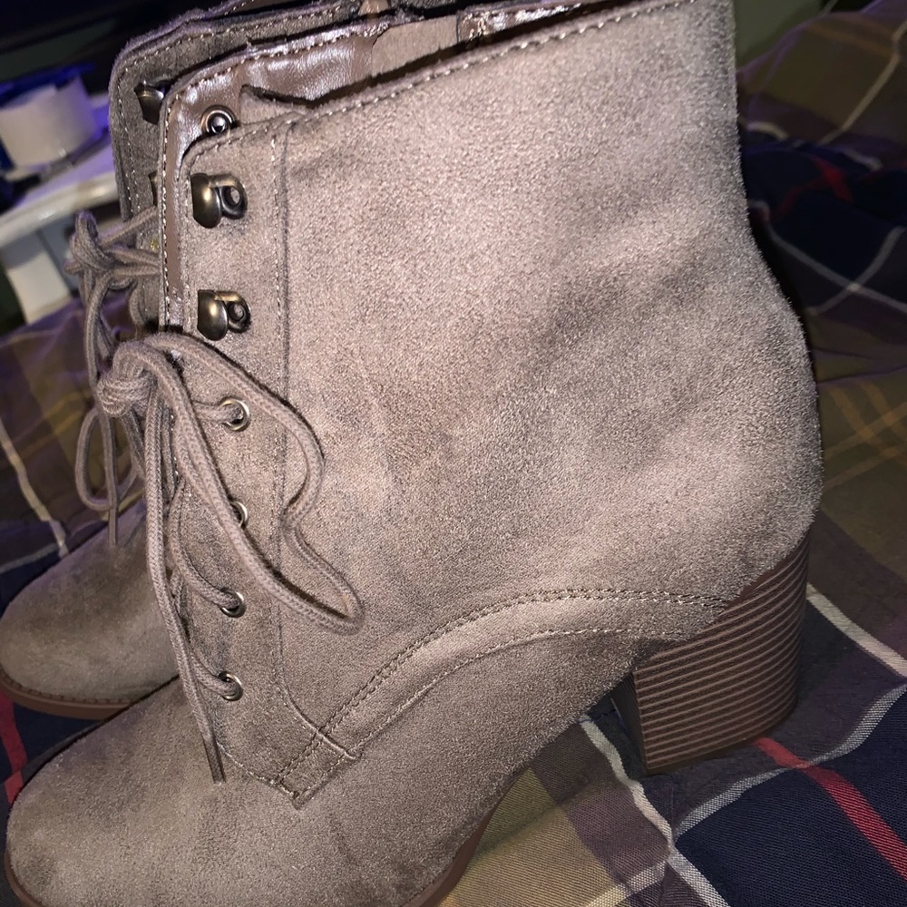 Brand new lace-up booties SIZE 9